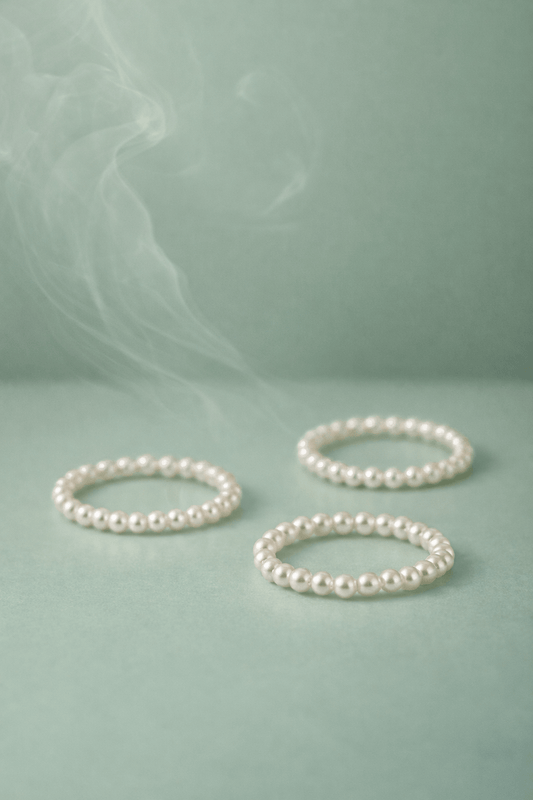PEARL BEADED RING - GRAMS & PEARLS